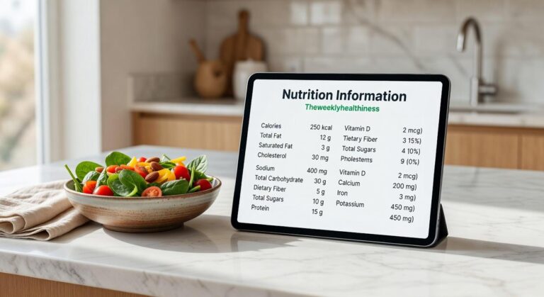 Nutrition Information Theweeklyhealthiness